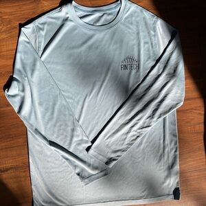 Fin Tech - Men's Light Blue Long Sleeve Shirt